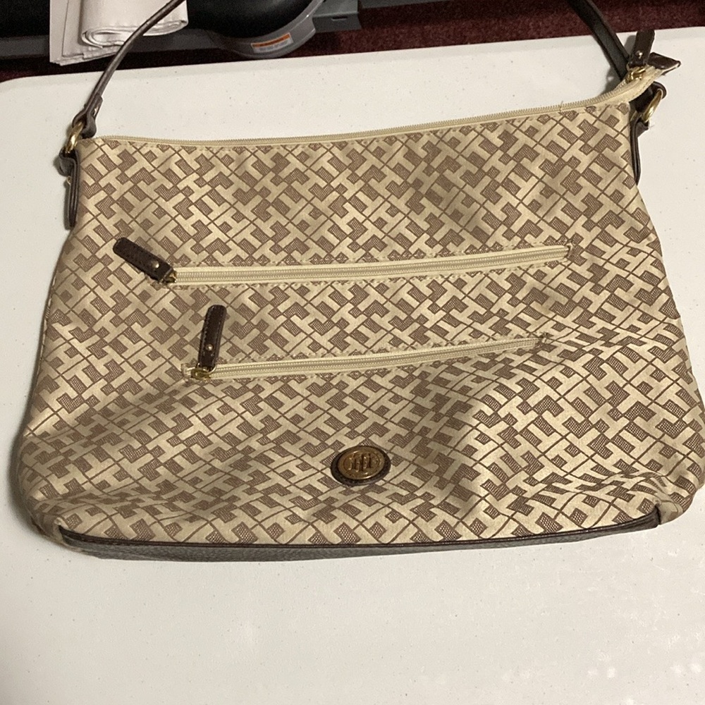 Tommy Monogram Canvas Bag NEW WITHOUT TAGS